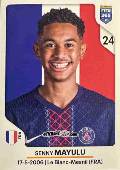 Figurina Senny Mayulu - Fifa 365 2026 n. 160 - Panini