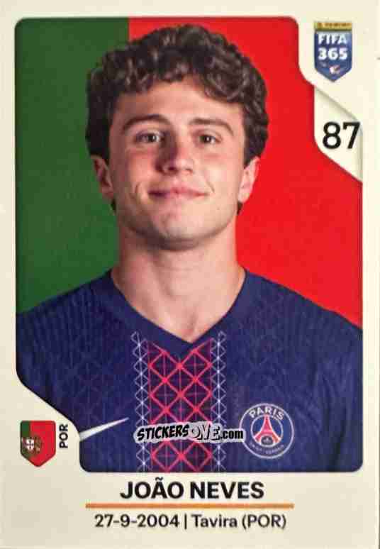 Sticker Joao Neves - Fifa 365 2026 n. 163 - Panini