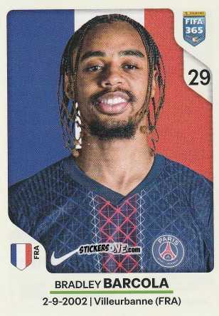 Figurina Bradley Barcola - Fifa 365 2026 n. 168 - Panini