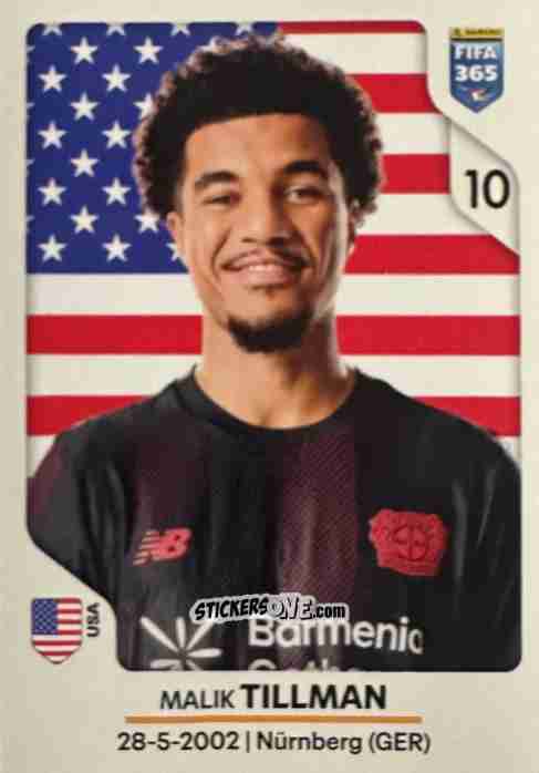 Figurina Malik Tillman - Fifa 365 2026 n. 182 - Panini