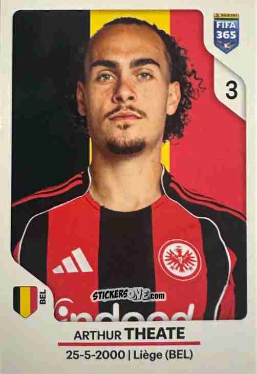 Figurina Arthur Theate - Fifa 365 2026 n. 191 - Panini