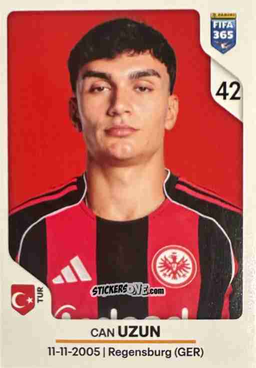 Figurina Can Uzun - Fifa 365 2026 n. 195 - Panini
