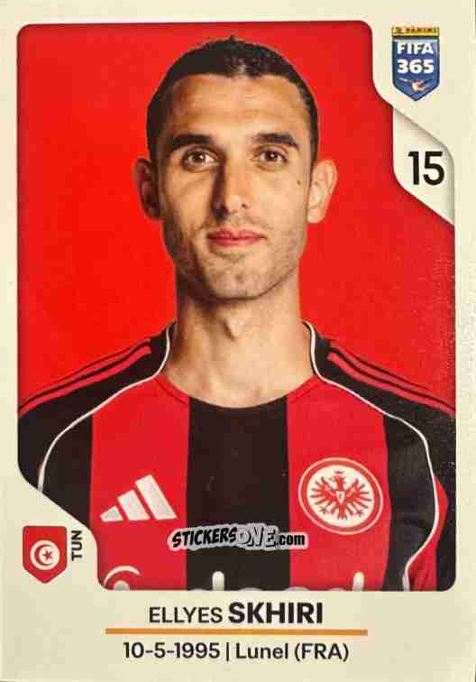 Cromo Ellyes Skhiri - Fifa 365 2026 n. 198 - Panini