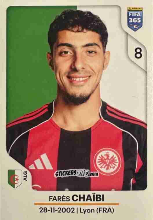 Figurina Farès Chaïbi - Fifa 365 2026 n. 199 - Panini