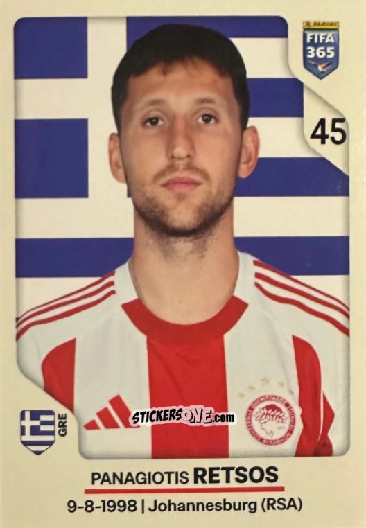 Cromo Panagiotis Retsos - Fifa 365 2026 n. 208 - Panini