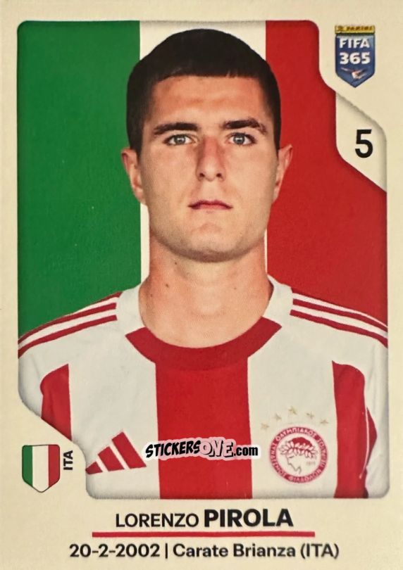 Cromo Lorenzo Pirola - Fifa 365 2026 n. 209 - Panini