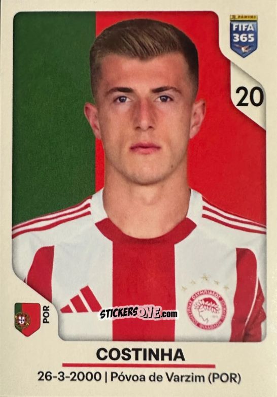 Cromo Costinha - Fifa 365 2026 n. 210 - Panini