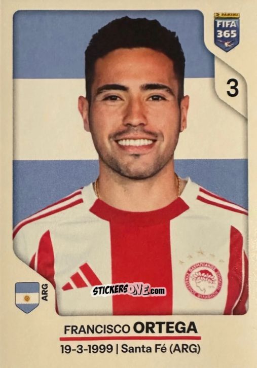 Figurina Francisco Ortega - Fifa 365 2026 n. 212 - Panini