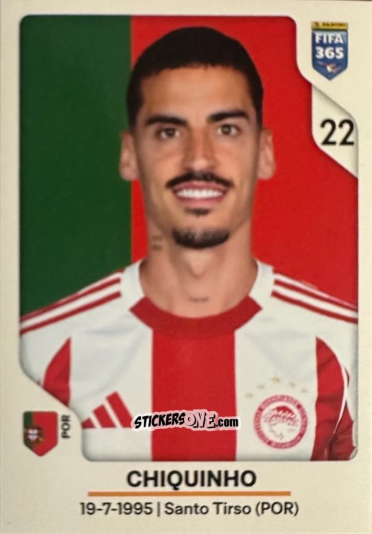 Figurina Chiquinho - Fifa 365 2026 n. 218 - Panini