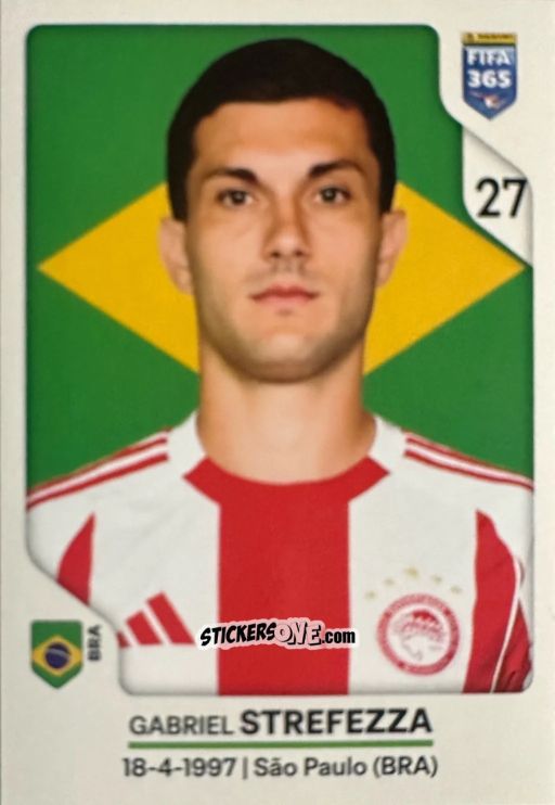 Cromo Gabriel Strefezza - Fifa 365 2026 n. 221 - Panini