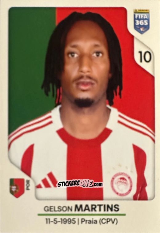 Sticker Gelson Martins - Fifa 365 2026 n. 222 - Panini
