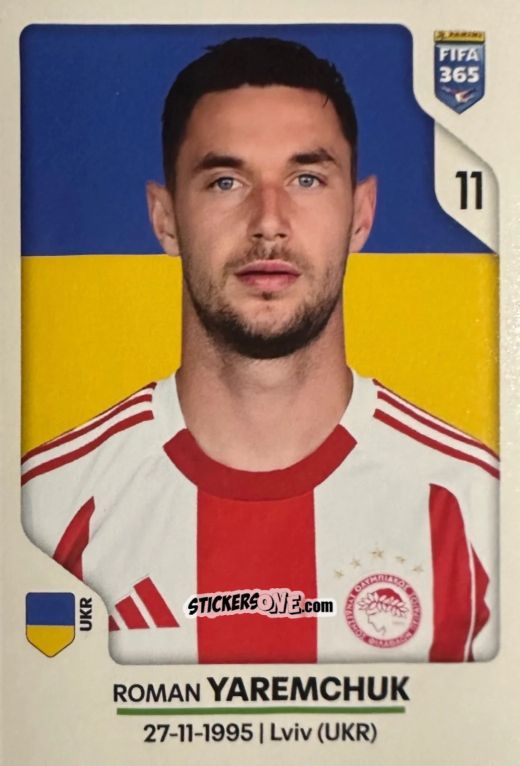 Cromo Roman Yaremchuk - Fifa 365 2026 n. 223 - Panini