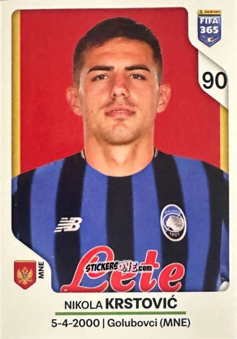 Sticker Nikola Krstovic - Fifa 365 2026 n. 236 - Panini