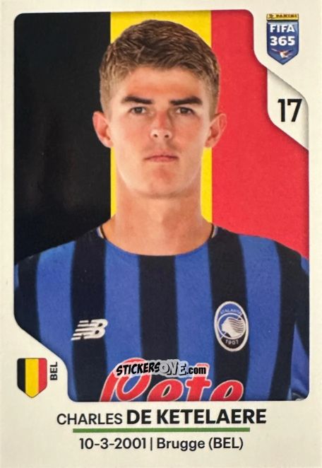 Sticker Charles de Ketelaere - Fifa 365 2026 n. 239 - Panini