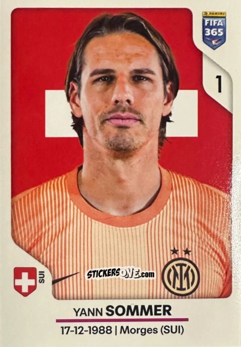 Cromo Yann Sommer - Fifa 365 2026 n. 261 - Panini