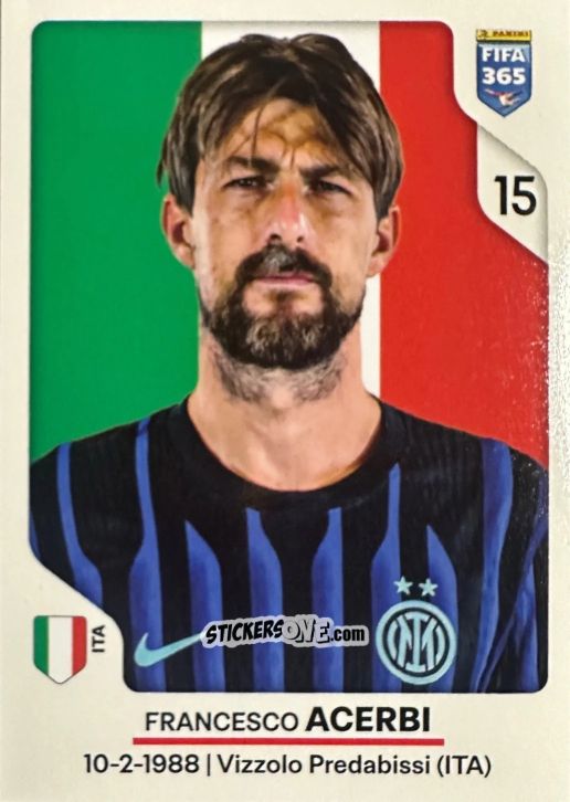 Cromo Francesco Acerbi - Fifa 365 2026 n. 262 - Panini