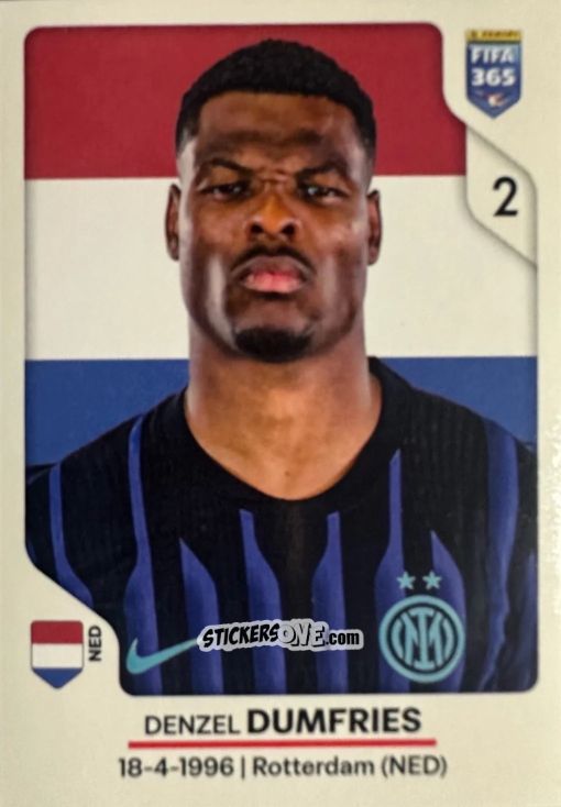 Cromo Denzel Dumfries - Fifa 365 2026 n. 268 - Panini