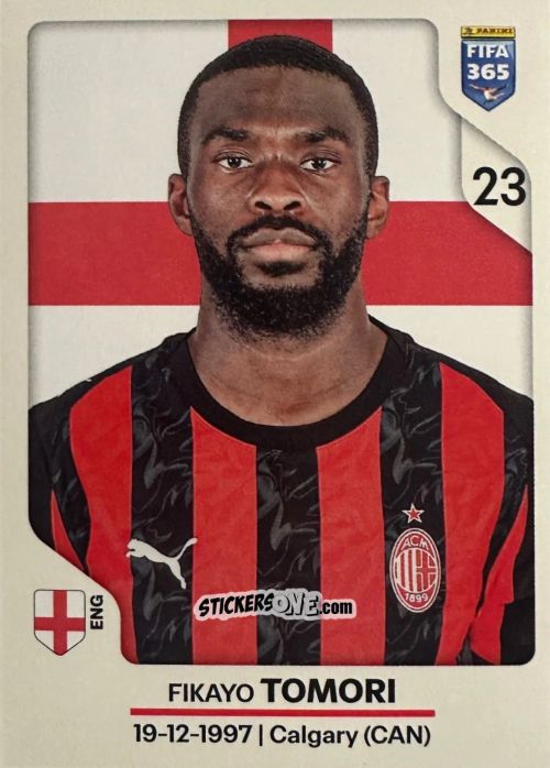 Figurina Fikayo Tomori - Fifa 365 2026 n. 280 - Panini