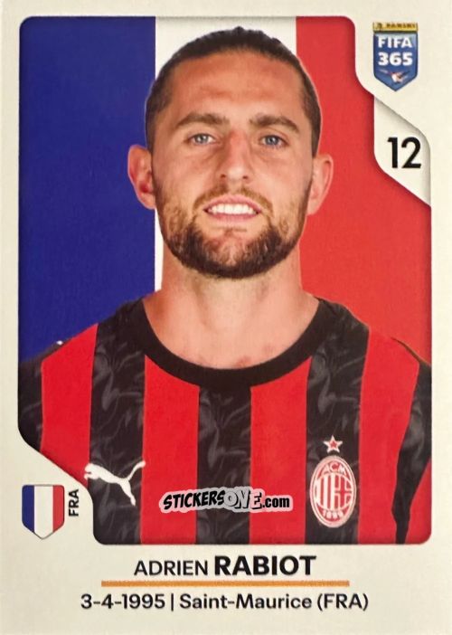 Figurina Adrien Rabiot - Fifa 365 2026 n. 284 - Panini