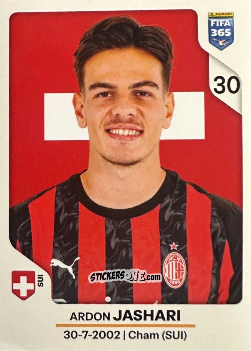 Sticker Ardon Jashari - Fifa 365 2026 n. 288 - Panini