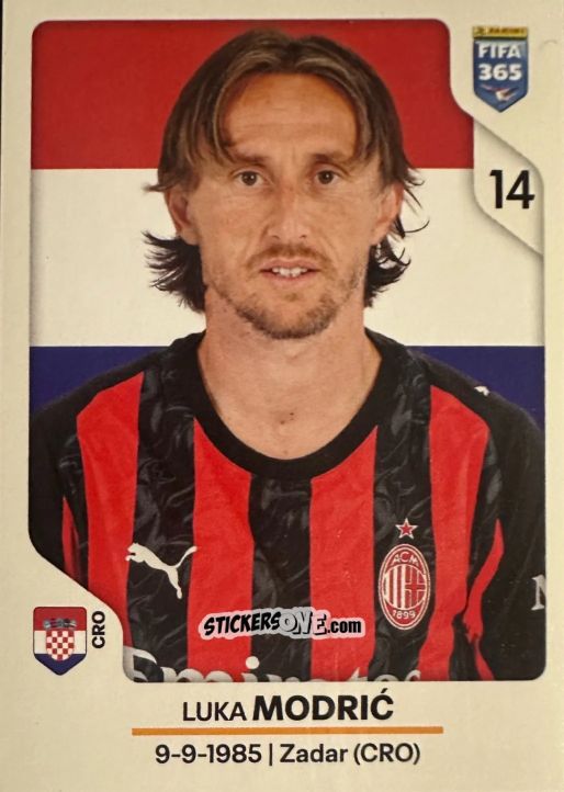 Figurina Luka Modrić - Fifa 365 2026 n. 289 - Panini