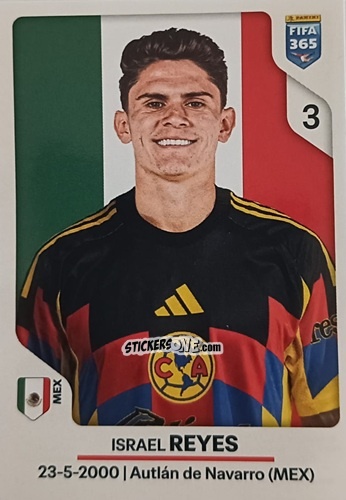 Figurina Israel Reyes - Fifa 365 2026 n. 298 - Panini