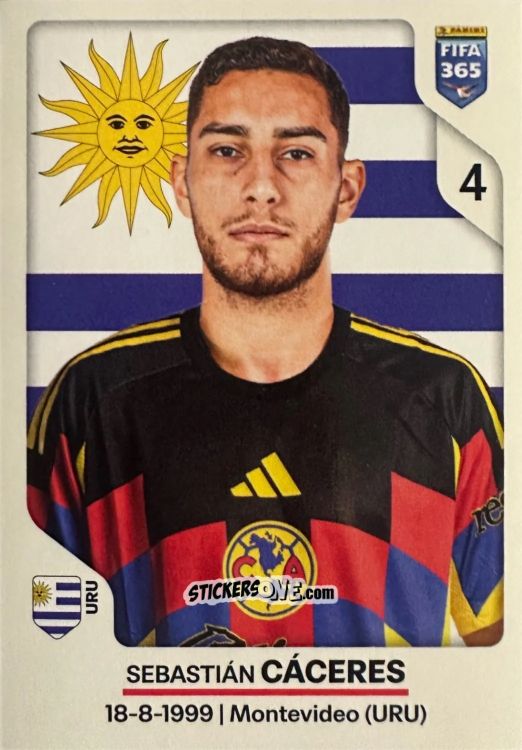 Figurina Sebastián Cáceres - Fifa 365 2026 n. 300 - Panini