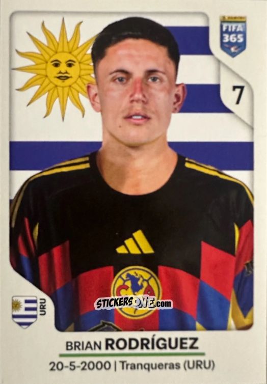 Figurina Brian Rodríguez - Fifa 365 2026 n. 311 - Panini