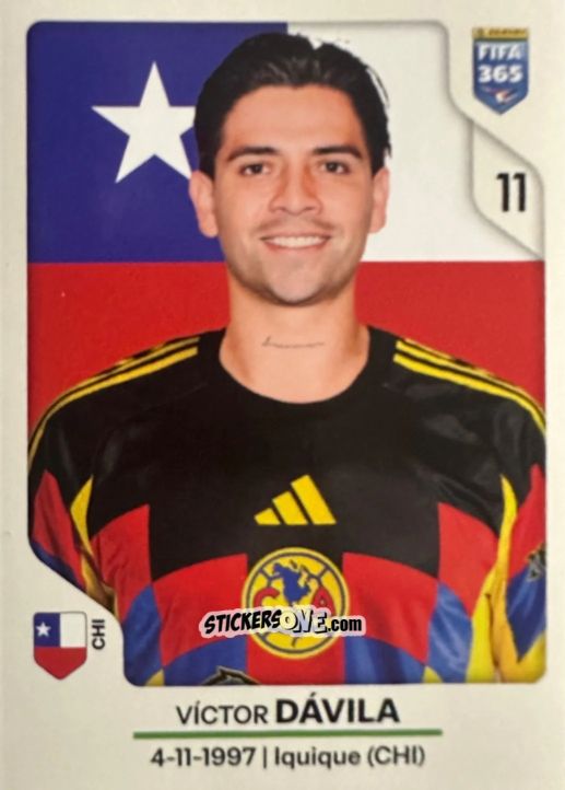 Figurina Víctor Dávila - Fifa 365 2026 n. 312 - Panini