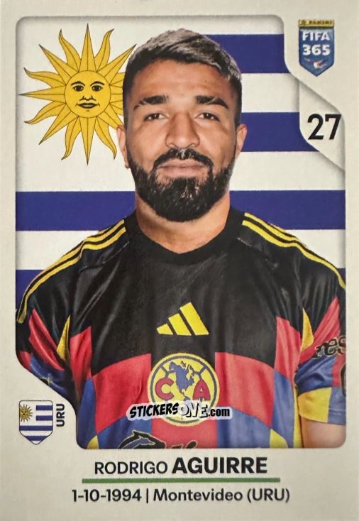 Figurina Rodrigo Aguirre - Fifa 365 2026 n. 313 - Panini