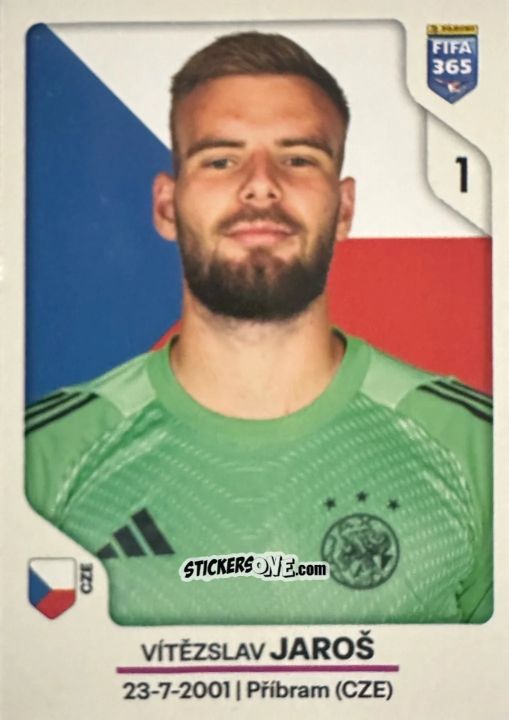 Cromo Vítězslav Jaroš - Fifa 365 2026 n. 315 - Panini