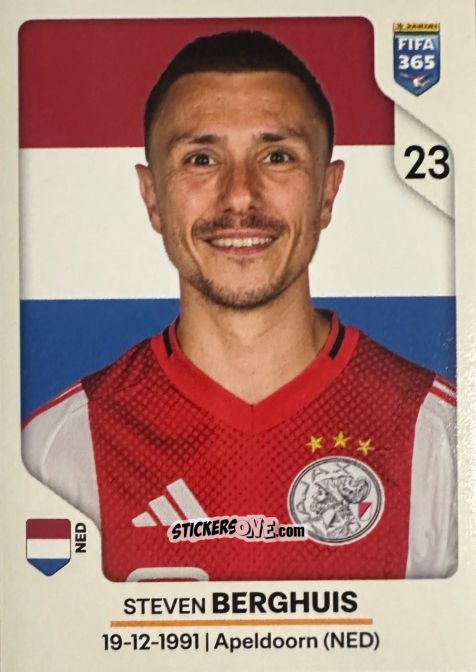 Figurina Steven Berghuis - Fifa 365 2026 n. 324 - Panini