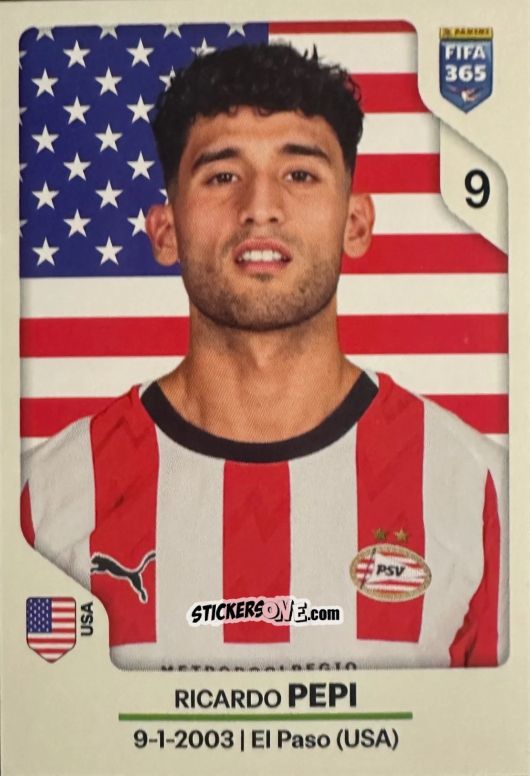 Cromo Ricardo Pepi - Fifa 365 2026 n. 350 - Panini