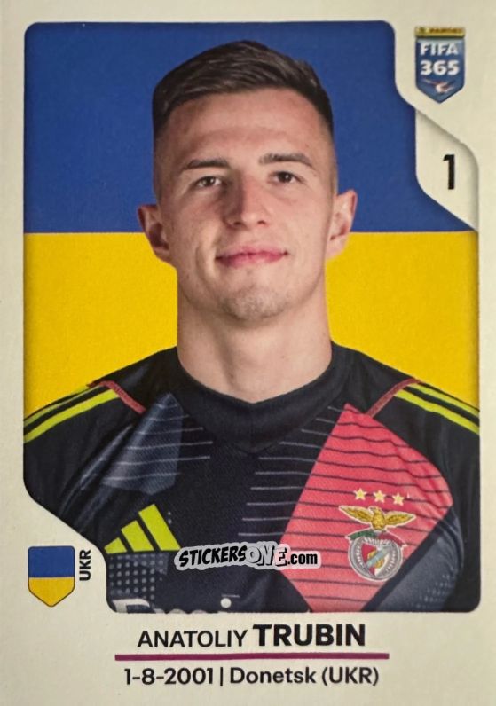 Figurina Anatoliy Trubin - Fifa 365 2026 n. 369 - Panini