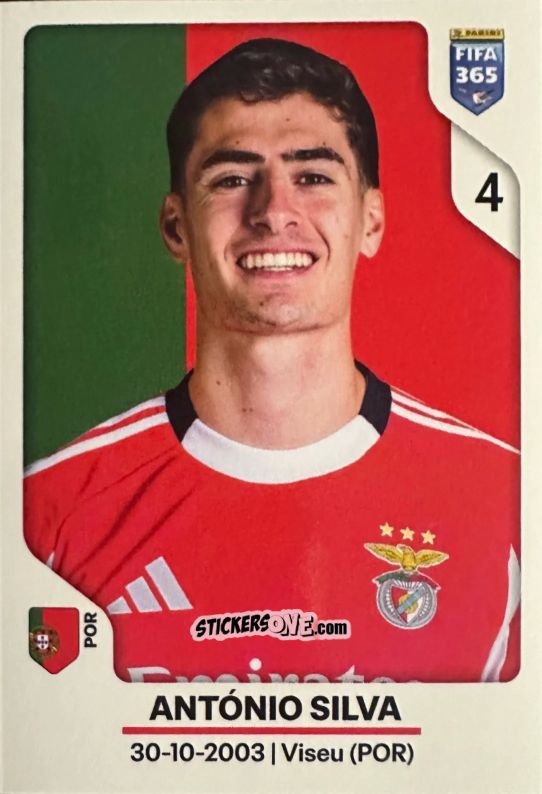 Figurina António Silva - Fifa 365 2026 n. 372 - Panini