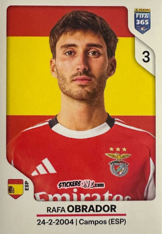 Figurina Rafa Obrador - Fifa 365 2026 n. 374 - Panini