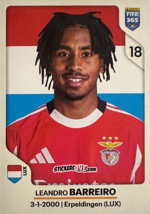 Figurina Leandro Barreiro - Fifa 365 2026 n. 379 - Panini