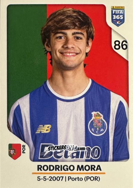 Figurina Rodrigo Mora - Fifa 365 2026 n. 397 - Panini