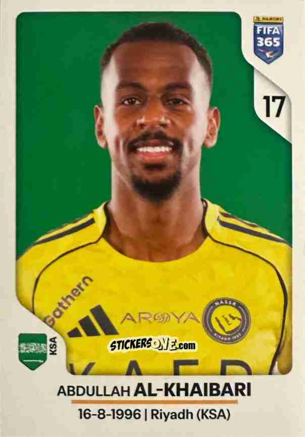 Figurina Abdullah Al-Khaibari - Fifa 365 2026 n. 429 - Panini