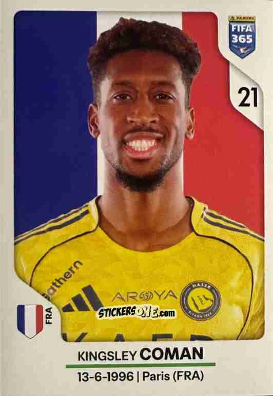 Figurina Kingsley Coman - Fifa 365 2026 n. 437 - Panini
