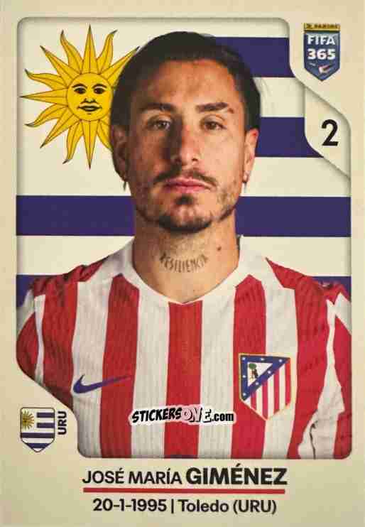Figurina José María Giménez - Fifa 365 2026 n. 443 - Panini