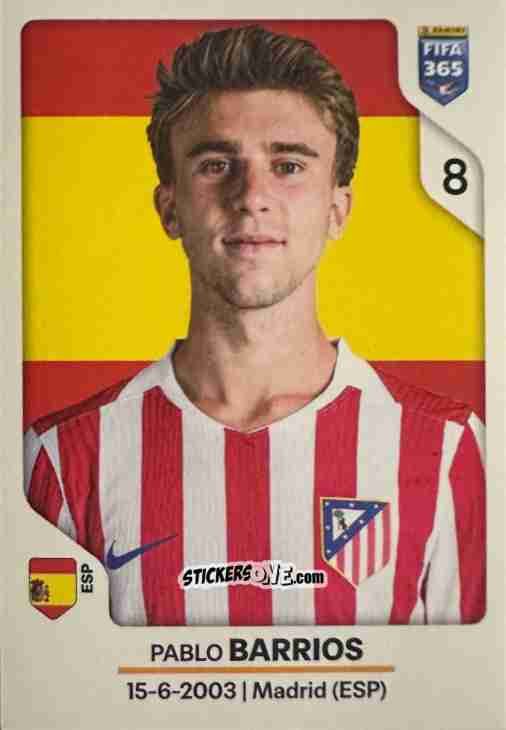 Cromo Pablo Barrios - Fifa 365 2026 n. 447 - Panini