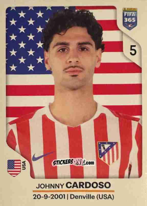 Figurina Johnny Cardoso - Fifa 365 2026 n. 449 - Panini