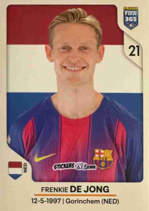 Sticker Frenkie de Jong - Fifa 365 2026 n. 483 - Panini