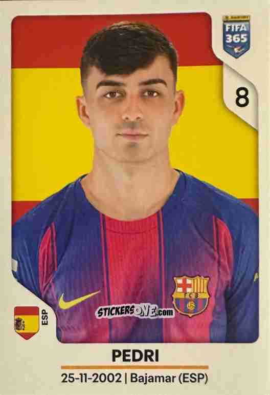 Cromo Pedri - Fifa 365 2026 n. 484 - Panini