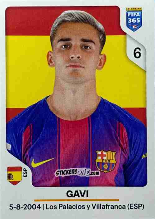 Figurina Gavi - Fifa 365 2026 n. 485 - Panini