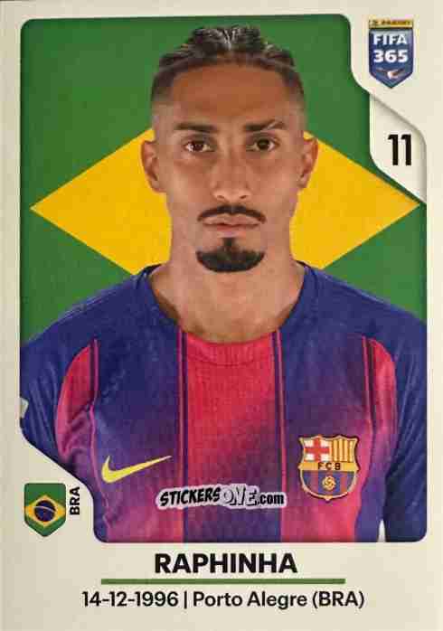 Cromo Raphinha - Fifa 365 2026 n. 492 - Panini