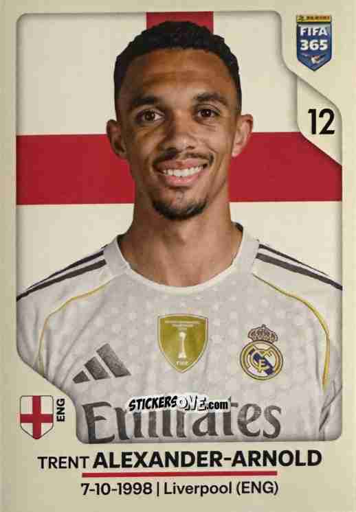 Sticker Trent Alexander-Arnold - Fifa 365 2026 n. 500 - Panini