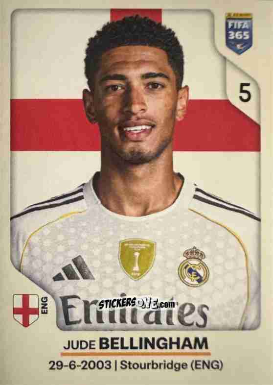 Figurina Jude Bellingham - Fifa 365 2026 n. 505 - Panini