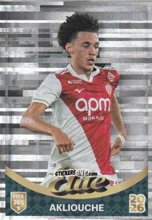 Figurina Maghnes Akliouche (AS Monaco) - Fifa 365 2026 n. 514 - Panini
